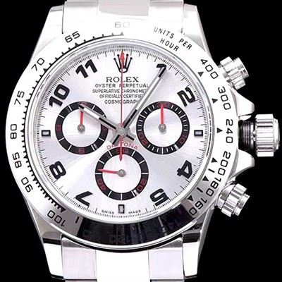 SA급 로렉스 남성용 데이토나 116509-78599 크로노그래프 실버 다이얼 브레이슬릿 ETA 7750B오토매틱 무브먼트 ROL0105 xx