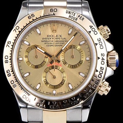 SA급 로렉스 남성용 최상급 퀄리티 데이토나 116503 18K 옐로골드 포금 제품!! 크로노그래프 18K 옐로골드 투톤 콤비 샴페인 컬러 다이얼 오토매틱 무브먼트 ROL0311 xx