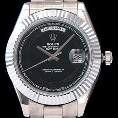 SA급 로렉스 남성용 데이데이트 2 블랙 다이얼 ROL0101 xx