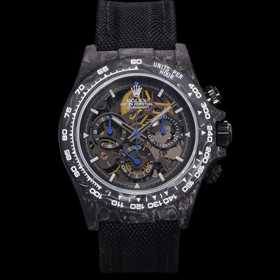 SA급 로렉스남성용 데이토나 포지드카본 40mm 크로노그래프 오토매틱 Cal.4130 무브먼트 스켈레톤 다이얼 rol5372 xx