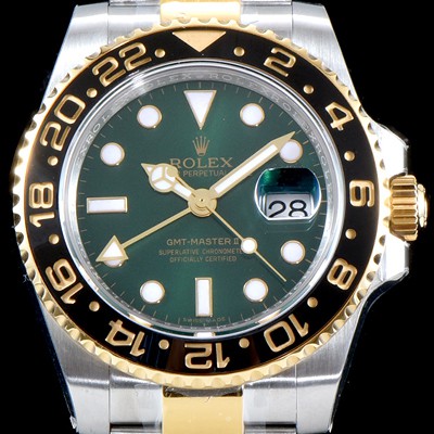 SA급 로렉스 남성용 지엠티 마스터II 116718LN 듀얼 타임 블랙 세라믹 소재의 24시간 회전 베젤 그린 썬더스트 다이얼 오이스터 브레이슬릿 ETA 2836 A2 오토매틱 무브먼트 ROL0033 xx