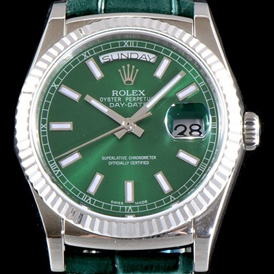 SA급 로렉스 남성용 추가업데이트 118139 데이데이트 36MM 그린 썬더스트 다이얼 UP!! 크로노미터 플루티드 베젤 오토매틱 무브먼트 ROL0503 xx