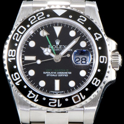 SA급 로렉스 남성용 NEW 지엠티 마스터II 116710LN KS오이스터 링크 3열UP!! 듀얼 타임 24시간 회전식 블랙 세라믹 베젤 블랙 다이얼 브레이슬릿 오토매틱 무브먼트 ROL0014 xx