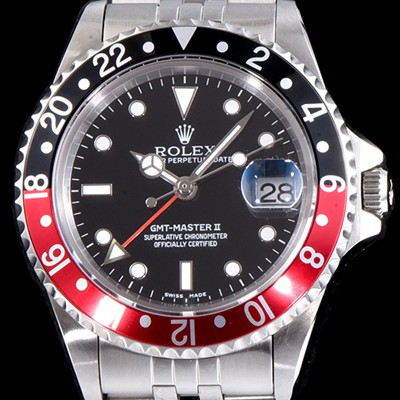 SA급 로렉스 남성용 업그레이드 모델!!지엠티 마스터II 126710BLRO-0001 듀얼 타임 블랙/레드 투톤 24시간 회전 베젤 블랙 다이얼 5선 쥬빌리 브레이슬릿 오토매틱 무브먼트 ROL0311 xx