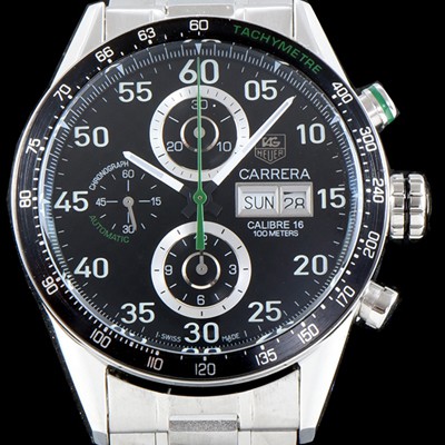 SA급 태그호이어 남성용 NEW 까레라 CV2A1R.FC6235 칼리버16 데이-데이트 크로노그래프 블랙 카본 다이얼 브레이슬릿 오토매틱 무브먼트 TAG0102 xx