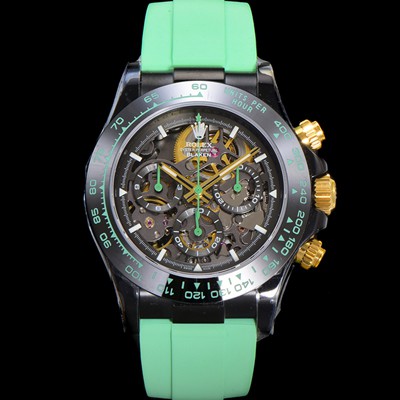 SA급 로렉스남성용 데이토나 세라믹 베젤 40mm 크로노그래프 오토매틱 Cal.4130 무브먼트 스켈레톤 다이얼 rol5376 xx