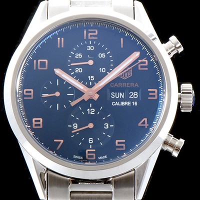 SA급 태그호이어 남성용 카 레이싱 CV2A1AB.BA0738 까레라 칼리버16 데이-데이트 크로노그래프 블랙 다이얼 브레이슬릿 오토매틱 무브먼트 TAG0100 xx