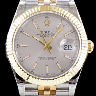 SA급 로렉스 남성용 최고급형!!데이져스트II 126333 GM사 추가업데이트!! 18K 옐로골드 투톤 콤비 실버 다이얼 브레이슬릿 스위스 ETA 2836-2 오토매틱 무브먼트 ROL0350 xx