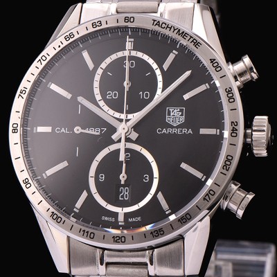 SA급 태그호이어 남성용 까레라 크로노그래프 블렉 다이얼 TAG0441 xx