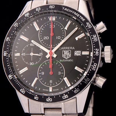 SA급 태그호이어 남성용 까레라 크로노그래프 블랙 다이얼 TAG0400 xx