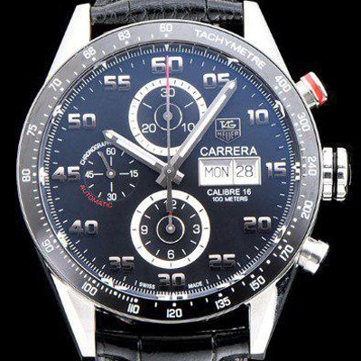 SA급 태그호이어 남성용 TOP Grade Quality 까레라 크로노그래프 오토매틱 타키메터 블랙다이얼 TAG0103 xx