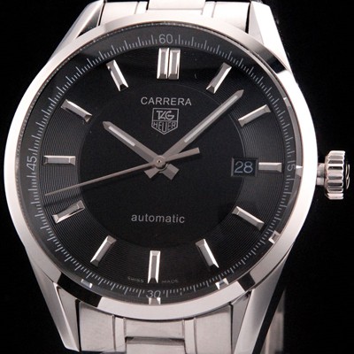 SA급 태그호이어 남성용 까레라 칼리버5 39mm 블랙 다이얼 오토매틱 무브먼트 TAG0215 xx