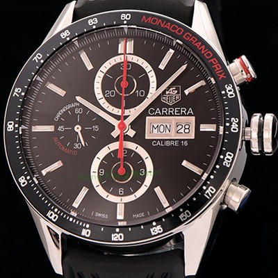 SA급 태그호이어 남성용 까레라 칼리버 16 크로노그래프 블랙다이얼 TAG0425 xx