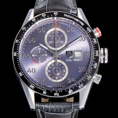 SA급 태그호이어 남성용 까레라 크로노그래프 그레이 다이얼 TAG0443 xx