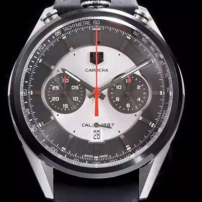 SA급 태그호이어 남성용 까레라 43mm 블랙 다이얼 TAG0212 xx