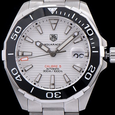 SA급 태그호이어 남성용 퍼팩트 1:1버전 아쿠아레이서 화이트 다이얼 쿼츠/오토매틱 무브먼트 TAG0201 xx