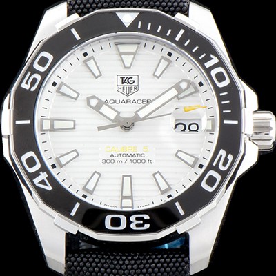 SA급 태그호이어 남성용 아쿠아레이서 칼리버5 WAY201A.FT6142 화이트 다이얼 오토매틱 무브먼트 TAG0101 xx