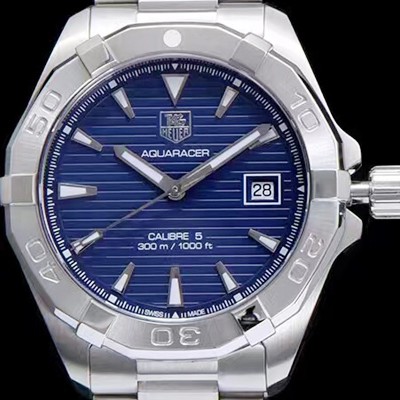 SA급 태그호이어 남성용 아쿠아레이서 WAY2111.BA0928 워치 블루 다이얼 오토매틱 무브먼트 TAG0140 xx