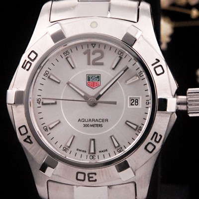 SA급 태그호이어 남성용 아쿠아레이서 300M 화이트 다이얼 쿼츠 무브먼트 TAG0212 xx