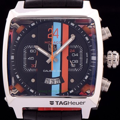 SA급 태그호이어 남성용 뉴 모나코 컨셉트 24 크로노그래프 쿼츠 블랙다이얼 TAG0420 xx