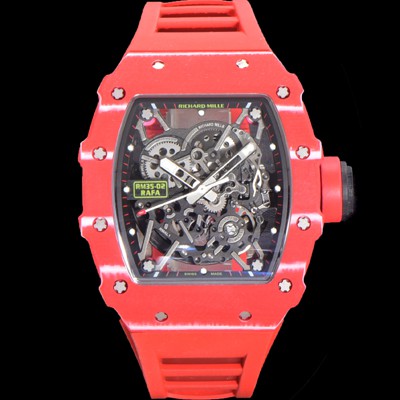 SA급 리차드밀러 남성용 RM035-02 라파 50mm 카본 오토매틱 무브먼트 우레탄줄 스캘래톤 다이얼 ric0238 xx