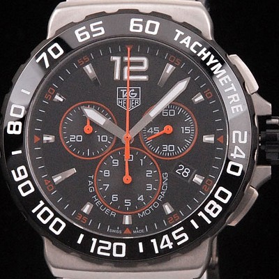 SA급 태그호이어 남성용 포뮬러 모토레이싱 크로노 블랙 다이얼 F1 TAG4212 xx