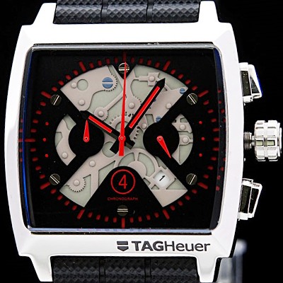 SA급 태그호이어 남성용 모나코 스위스 쿼츠 블랙 다이얼 44mm TAG4212 xx