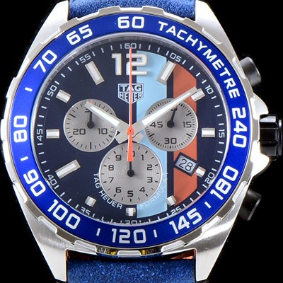 SA급 태그호이어 남성용 포뮬러F1 CAZ101N.FC8243 걸프 스트라이프로 장식된 블루 다이얼 크로노그래프 일본 수입산 크로노그래프기능 쿼츠 무브먼트 TAG0103 xx