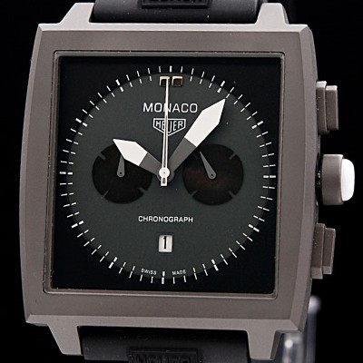 SA급 태그호이어 남성용 모나코 스위스 쿼츠 블랙 다이얼 44mm TAG4210 xx