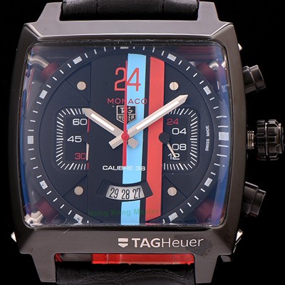 SA급 태그호이어 남성용 뉴 모나코 컨셉트 24 크로노그래프 블랙다이얼 쿼츠 무브먼트 TAG0201 xx