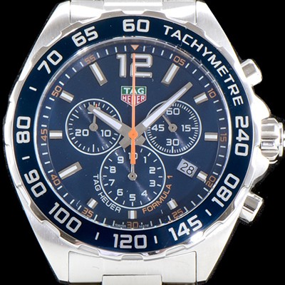 SA급 태그호이어 남성용 칼리버 포뮬러 크로노 그래프 스위스 쿼츠 블루다이얼 TAG0401 xx