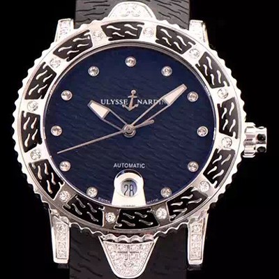 SA급 율리스나르당 남성용 막시마린 아시안 무브먼트 블랙다이얼 ULY42012 xx