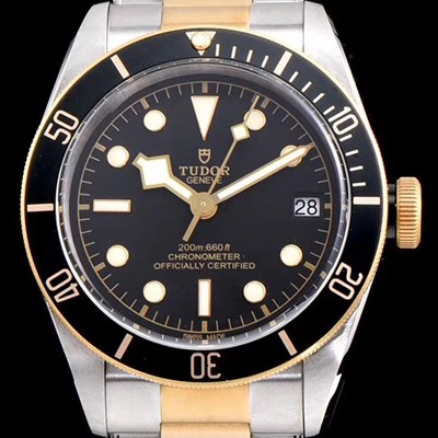 SA급 튜더 남성용 헤리티지 블랙 베이 M79733N-0004 최신형 콤비모델!! ZF 사 18K 옐로우 골드 블랙 다이얼 브레이슬릿 스위스 ETA 2824-A2오토매틱 무브먼트 TUD04303 xx