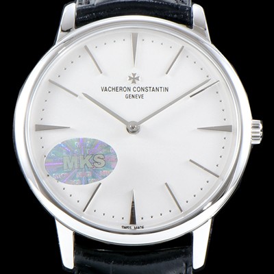 SA급 바쉐론콘스탄틴 남성용 패트리모니 81180/000G-9117 매뉴얼 와인딩 클래식 타임온리 워치!! 화이트 다이얼 오토매틱 무브먼트 VAC0210 xx