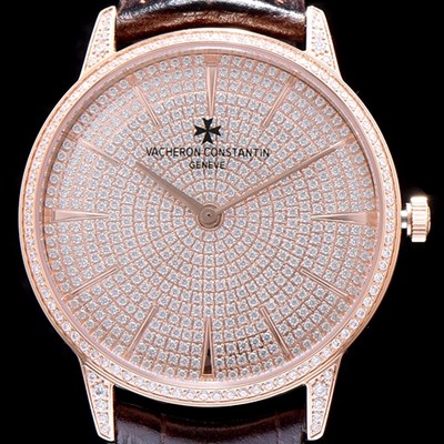 SA급 바쉐론콘스탄틴 남성용 패트리모니 로즈골드 다이얼 오토매틱 무브먼트 VAC0453 xx