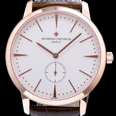SA급 바쉐론콘스탄틴 남성용 패트리모니 서브 세컨즈 로즈골드 화이트 다이얼 오토매틱 무브먼트 VAC0401 xx