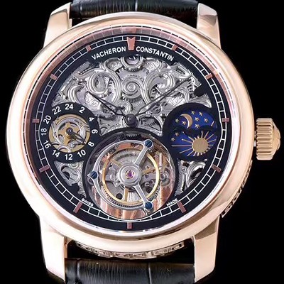 SA급 바쉐론콘스탄틴 남성용 메티에 다르 스타일 투어빌론 무브먼트 VAC0403 xx