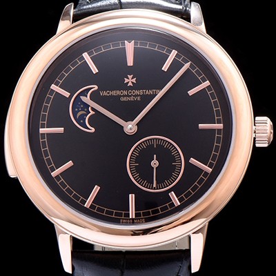 SA급 바쉐론콘스탄틴 남성용 패트리모니 데이트 로즈골드 블랙 다이얼 VAC04441 xx