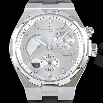 SA급 바쉐론콘스탄틴 남성용 오버시즈 47450/B01A-9226 듀얼 타임 파워리저브 실버 다이얼 오토매틱 무브먼트 VAC0203 xx