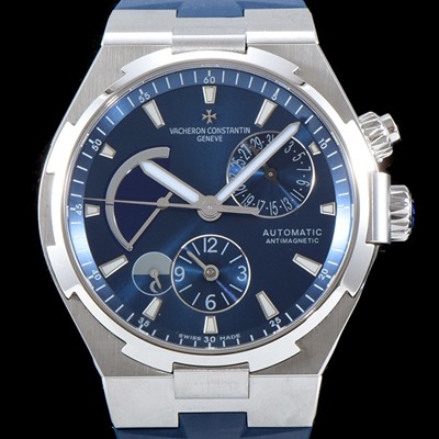 SA급 바쉐론콘스탄틴 남성용 오버시즈 P47450/000A-9039 듀얼 타임 파워리저브 블루 다이얼 오토매틱 무브먼트 VAC0201 xx
