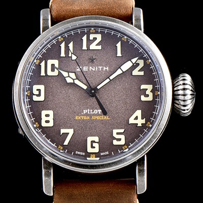 SA급 제니스 남성용 파일럿 11.1943.679/63.C800 클래식 파일럿 타입20 신제품!!그레이 샌드 다이얼 오토매틱 무브먼트 ZEN4200 xx