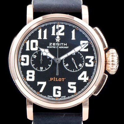 SA급 제니스 남성용 파일럿 헤리티지 타입20 29.2430.4069/21.C800 엑스트라 스페셜!!크로노그래프 매트 블랙 다이얼 일본 수입산 쿼츠 무브먼트 ZEN4205 xx