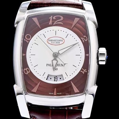 SA급 파르미지아니 남성용 플러리에 칼파 그랜드 시리즈 브라운 다이얼 수동 무브먼트 PAR4201 xx