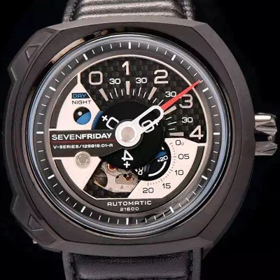 SA급 세븐프라이데이 남성용 1:1 베스트 에디션 블랙 다이얼 오토매틱 무브먼트 SEV4200 xx