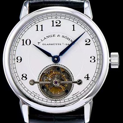 SA급 아랑게운트죄네 남성용 Handwerkskunst 화이트 다이얼 투어빌론 무브먼트 LAN4240 xx