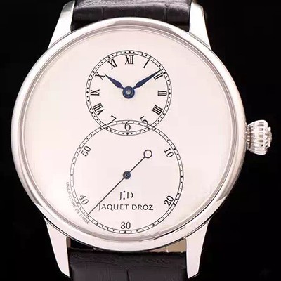 SA급 자케드로 남성용 빅세컨즈 43mm 오토메틱 화이트다이얼 JAD4202 xx