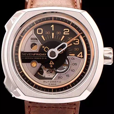SA급 세븐프라이데이 남성용 1:1 베스트 에디션 브라운 다이얼 오토매틱 무브먼트 SEV4240 xx