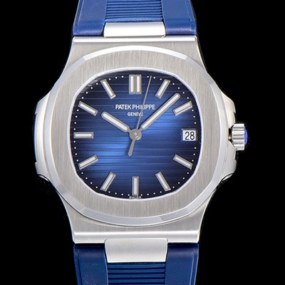 SA급 파텍필립남성용 노틸러스 5711/1A 010 러버밴드 Cal.324 S C타입무브 오토매틱 40미리 블루다이얼 PAT92843 xx