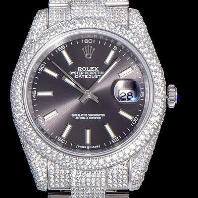 SA급 로렉스남성용 데이져스트 오토매틱 41mm 다이아몬드 그레이다이얼 ROL33388 xx