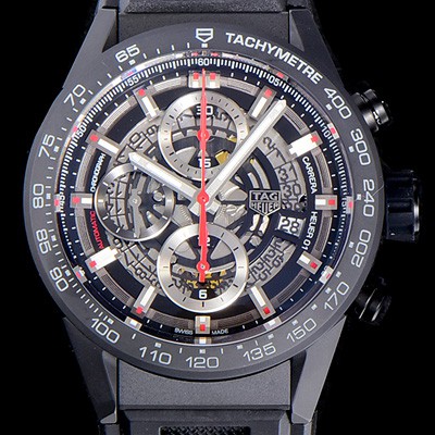 SA급 태그호이어남성용 신상품출시!! 까레라 칼리버 크로노그래프 오토매틱 43mm 블랙다이얼 TAG36799 xx